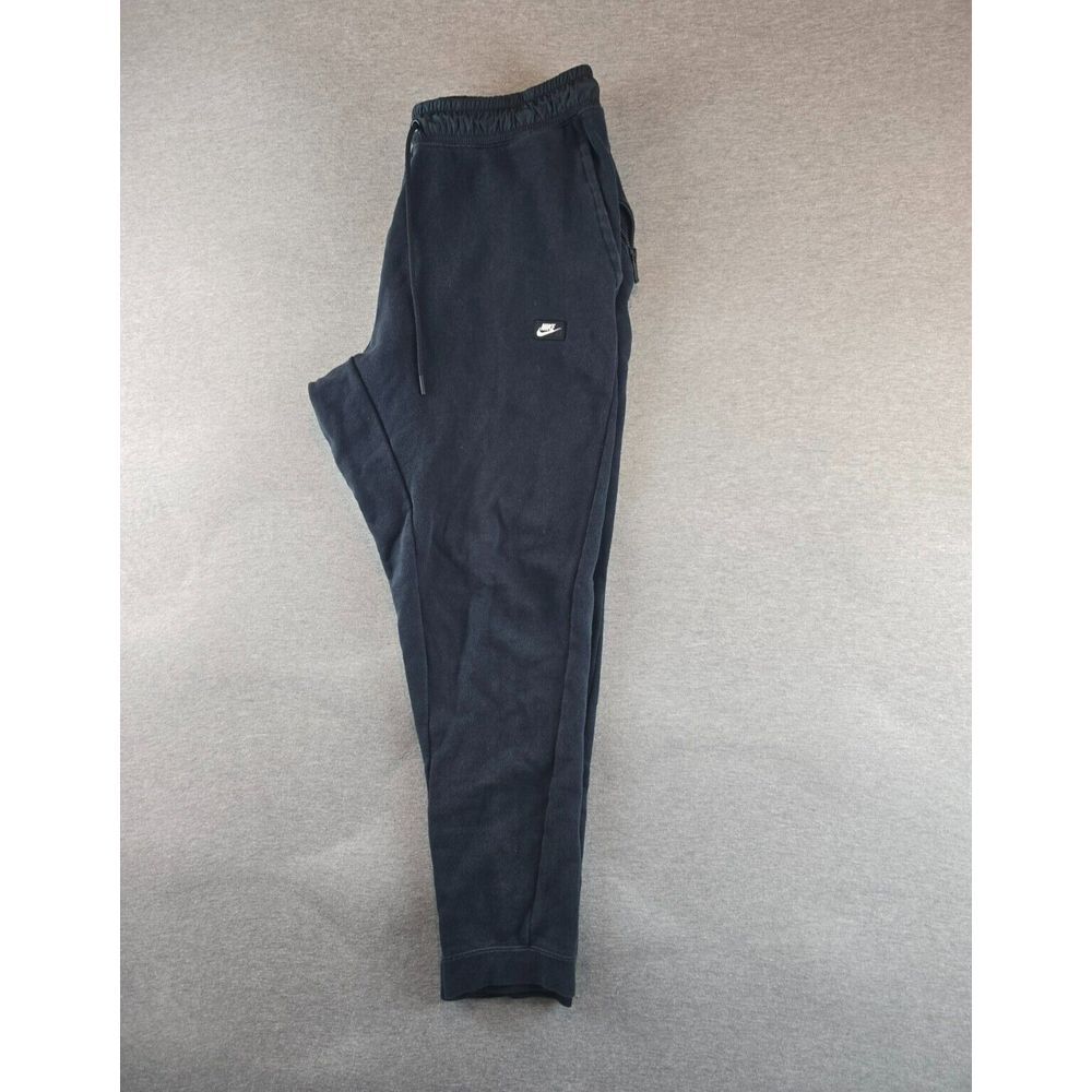 Nike Mens Size Large Sportswear Modern Slim Joggers Black 805154-010 Swoosh